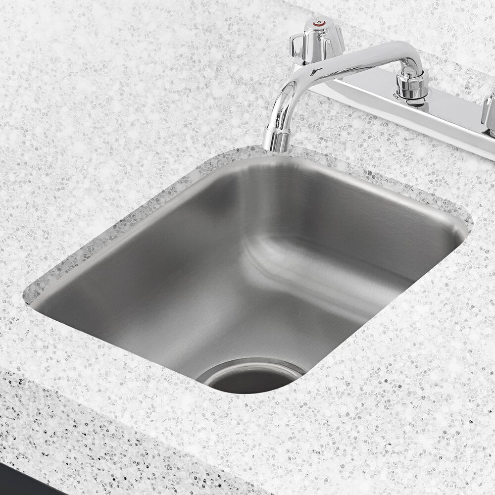 Regency 10x14x5 20 Gauge Stainless Steel 1-Compartment Undermount Sink